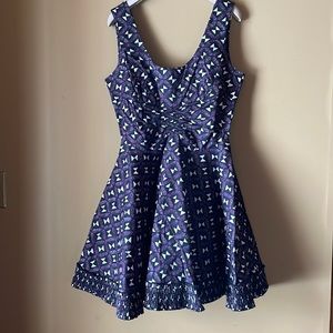 ZSPOKE by ZAC POSEN stretch cotton fit n flare dress sz6 mint